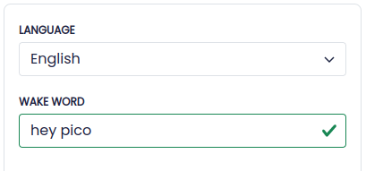 Picovoice Console Porcupine Wake Word UI